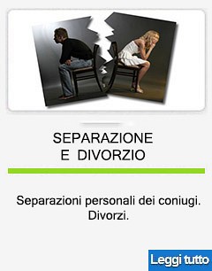 separazione e divorzio